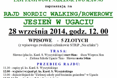 Rajd Nordic Walking/Rowerowy "Ugacie Jesienią 2014"