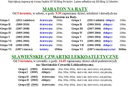 Wiosna i Lato z Lekkoatletyką