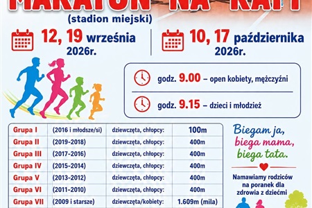 ZAPROSZENIE NA MARATON NA RATY jesień 2026